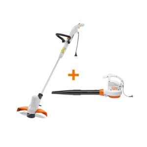 Stihl FSE 52 Elektrisch Rasentrimmer 500W + BGE 71 Laubbläser 1100W