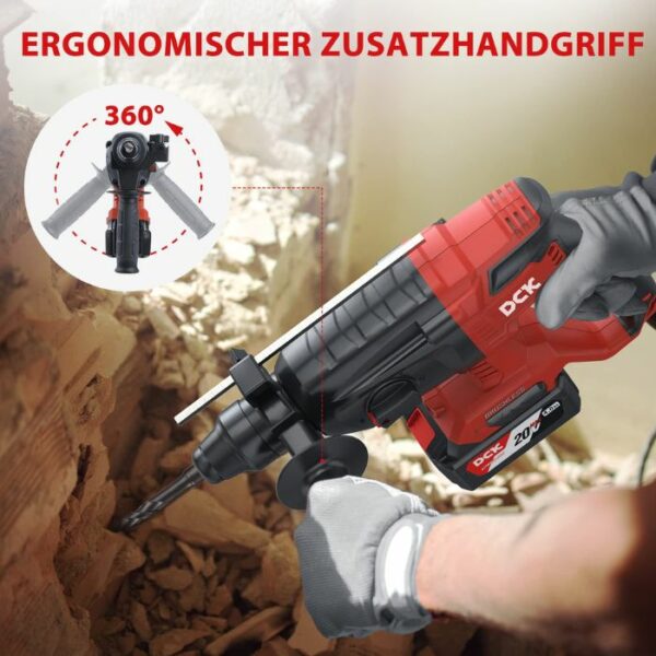 DCK Tools KDZC04-24 Akku-Bohrhammer SDS-Plus 20V 24mm 2.7J - 1x4.0Ah 9