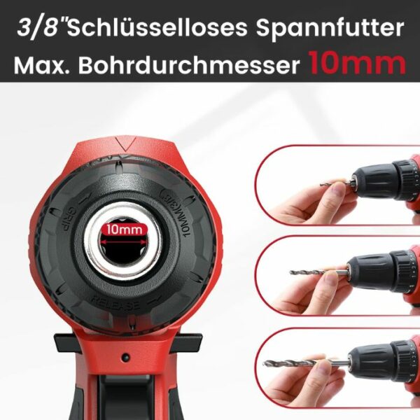 DCK Tools KDJZ23-10 Akku-Bohrschrauber 10mm 35Nm - 1x2.0Ah 3