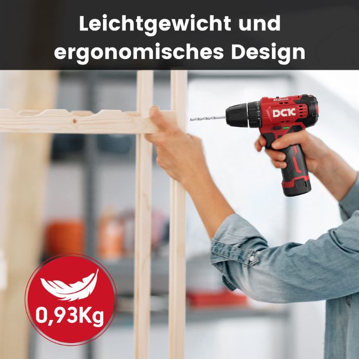 DCK Tools KDJZ23-10 Akku-Bohrschrauber 10mm 35Nm – 1×2.0Ah 2