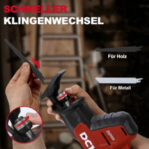 DCK Tools KDJF22 Akku-Säbelsäge 20V 22mm 3000 SPM - 1x4.0Ah 2