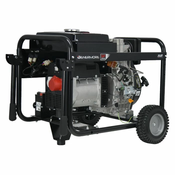 Genermore Generator 6.0kVA Aggregat auf Diesel – GP6205DEL mit AVR – 1x230V