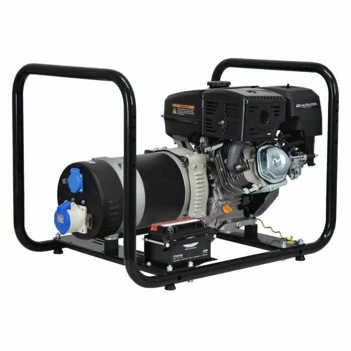 Genermore Generator 8.0kVA Aggregat auf Benzin – GP8000E mit AVR – 1x230V